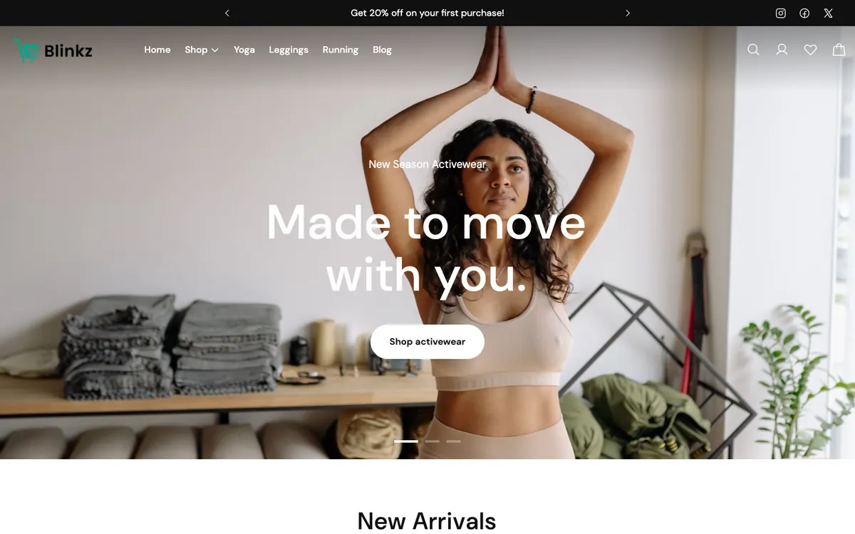 Motion theme on desktop