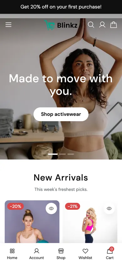 Motion theme on mobile